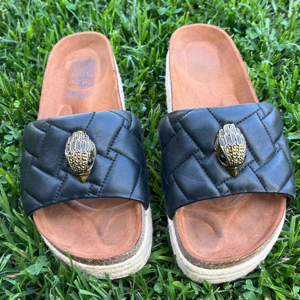 🖤 Kurt Geiger Kensington platform sandals • black quilted excellent condition